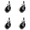Service Caster 5 Inch Thermoplastic Wheel 1 Inch Expanding Stem Caster with Brakes, 4PK SCC-EX05S510-TPRS-SLB-1-4 - alternate 1